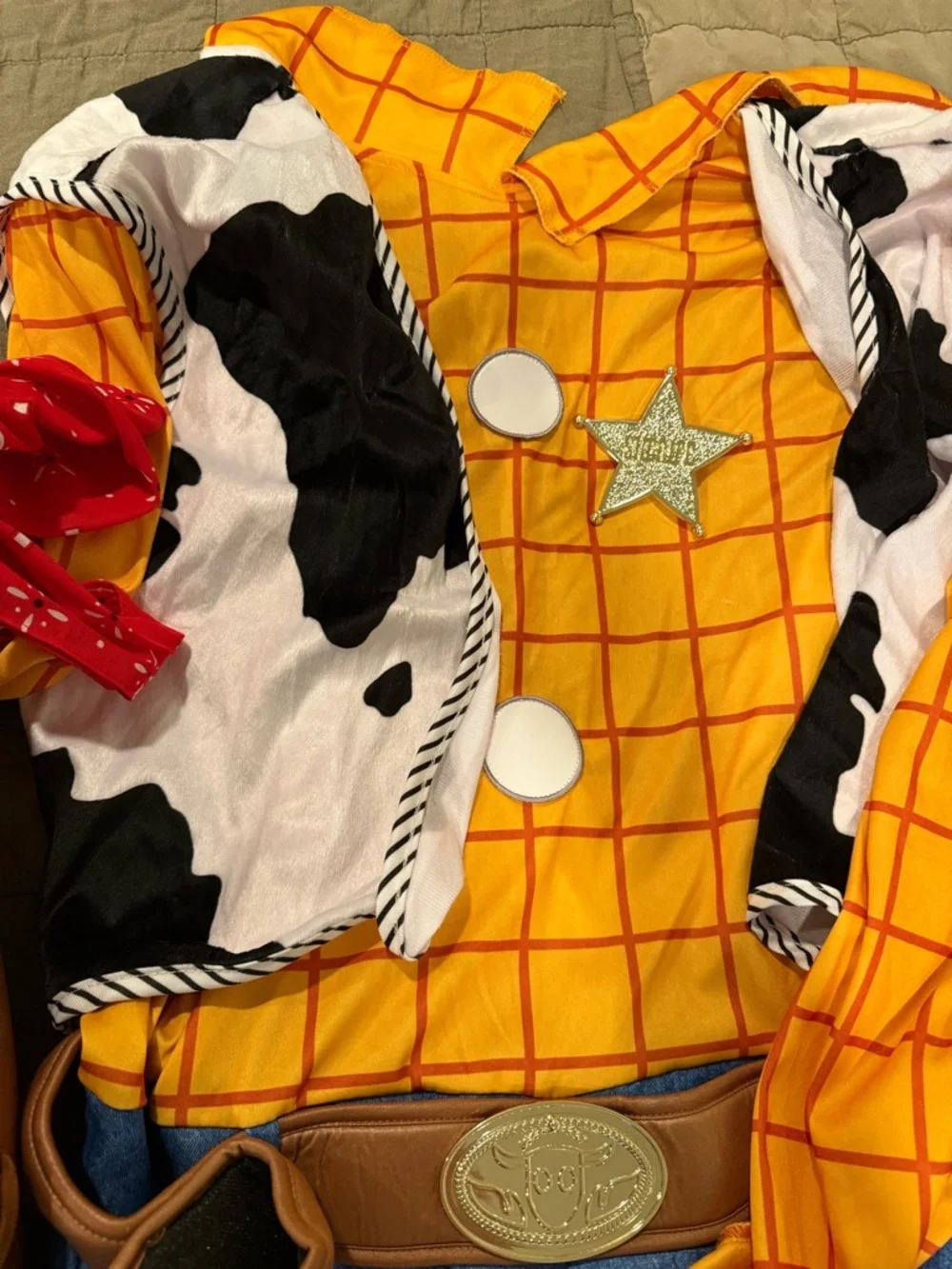 Men’s Spirit Halloween Pixar Disney’s Woody Toy Story Costume (Size XL) - Picture 2 of 7